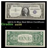 1957A $1 Blue Seal Silver Certificate Grades Choic