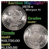 1878-s Morgan Dollar $1 ms66+ SEGS