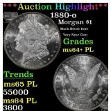 1880-o Morgan Dollar $1 ms64+ PL SEGS
