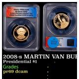 2008-s MARTIN VAN BUREN Proof Presidential Dollar
