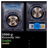 1996-p Kennedy Half Dollar 50c ms66 PCGS