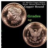 1oz .999 Fine Copper Bullion Round - Morgan Dollar