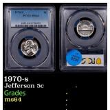 1970-s Jefferson Nickel 5c ms64 PCGS