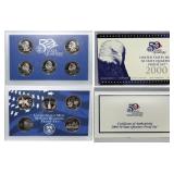 2002 United States Mint Proof Quarters 5 pc set