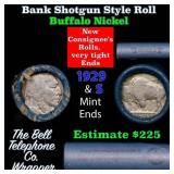Buffalo Nickel Shotgun Roll in Old Bank Style 