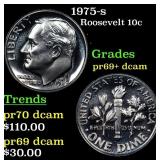 1975-s Proof Roosevelt Dime 10c Grades GEM++ Proof