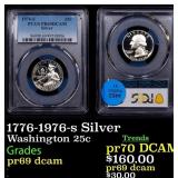 1776-1976-s Silver Proof Washington Quarter 25c pr