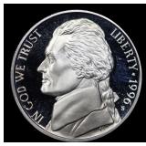 1996-s Proof Jefferson Nickel 5c Grades GEM++ Proo