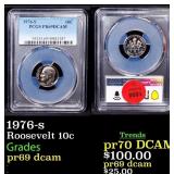 1976-s Proof Roosevelt Dime 10c pr69 dcam PCGS