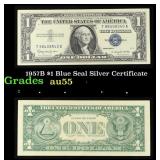 1957B $1 Blue Seal Silver Certificate Grades Choic