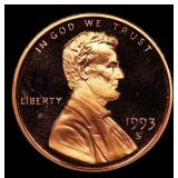 1993-s Proof Lincoln Cent 1c Grades GEM++ Proof De