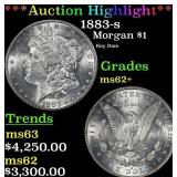 1883-s Morgan Dollar $1 Select Unc USCG