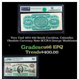 Very Cool 1872 $50 South Carolina, Columbia Obsole