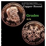 1oz .999 Fine Copper Bullion Round - Santa Claus i