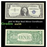 1957 $1 Blue Seal Silver Certificate Grades Choice