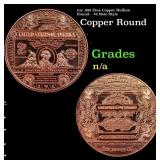 1oz .999 Fine Copper Bullion Round -  $2 Note Styl