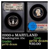 2000-s MARYLAND Proof Washington Quarter 25c ACG
