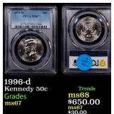 1996-d Kennedy Half Dollar 50c ms67 PCGS