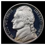 1996-s Proof Jefferson Nickel 5c Grades GEM++ Proo