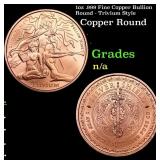 1oz .999 Fine Copper Bullion Round - Trivium Style