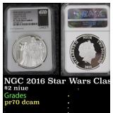 NGC 2016 Star Wars Classic Darth Vader 1oz Silver
