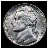 1974-p Jefferson Nickel 5c Grades GEM 5fs