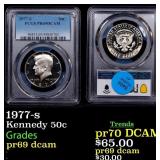 1977-s Proof Kennedy Half Dollar 50c pr69 dcam PCG