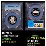 1978-s Proof Jefferson Nickel 5c pr69 dcam PCGS