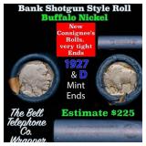 Buffalo Nickel Shotgun Roll in Old Bank Style 