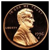 1996-s Proof Lincoln Cent 1c Grades GEM++ Proof De
