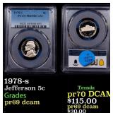 1978-s Proof Jefferson Nickel 5c pr69 dcam PCGS