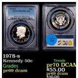 1978-s Proof Kennedy Half Dollar 50c pr69 dcam PCG