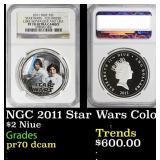 NGC 2011 Star Wars Colorized Luke Skywalker & Leia