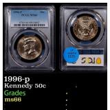 1996-p Kennedy Half Dollar 50c ms66 PCGS