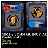 2008-s JOHN QUINCY ADAMS Proof Presidential Dollar