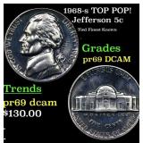 1968-s Proof Jefferson Nickel TOP POP! 5c Graded p