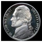 1993-s Proof Jefferson Nickel 5c Grades GEM++ Proo