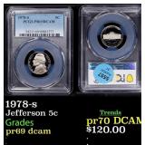 1978-s Proof Jefferson Nickel 5c pr69 dcam PCGS
