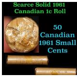 Shotgun Canadian Penny Roll, 1961 50 pcs in Vintag