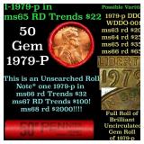 BU Shotgun Lincoln 1c roll, 1979-p 50 pcs Brandt W