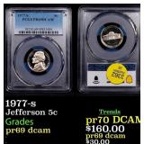 1977-s Proof Jefferson Nickel 5c pr69 dcam PCGS