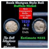 Buffalo Nickel Shotgun Roll in Old Bank Style 