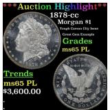 1878-cc Morgan Dollar $1 ms65 PL SEGS