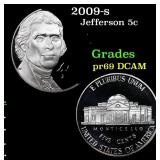 2009-s Proof Jefferson Nickel 5c Grades GEM++ Proo