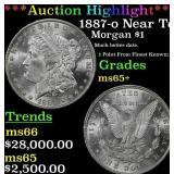 1887-o Morgan Dollar Near Top Pop! $1 ms65+ SEGS