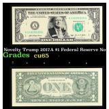 Novelty Trump 2017A $1 Federal Reserve Note $1 Gre