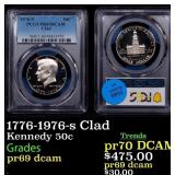 1776-1976-s Clad Proof Kennedy Half Dollar 50c pr6