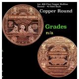 1oz .999 Fine Copper Bullion Round -  $2 Note Styl