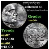 2005-d Bison Jefferson Nickel Westward Journey Nea