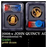 2008-s JOHN QUINCY ADAMS Proof Presidential Dollar